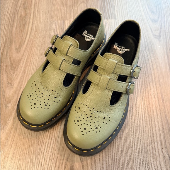 Dr. Martens Shoes - Dr. Martens 8065 Green Mary Jane - Women’s UK 5, US 7.5-8